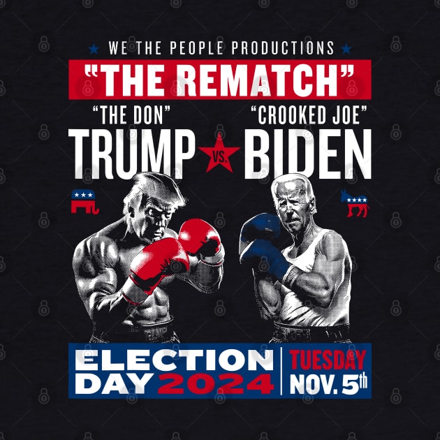 The Rematch The Don And Crooked Joe Pro Trump 2024 Election by KC Crafts & Creations